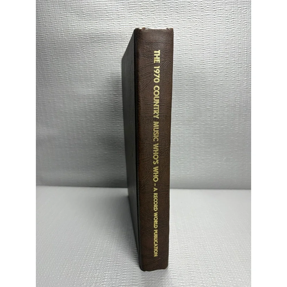 The Country Music Who's Who 1970 Edition Record‎ World Publication Vintage Book